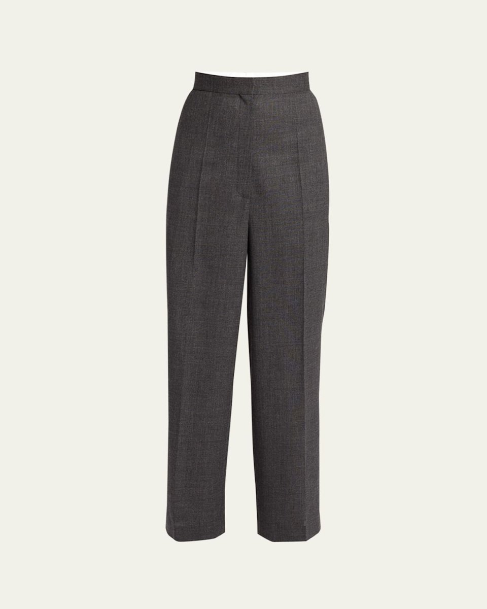 Gordon Wide Leg Wool Pants